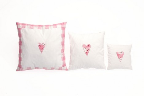 Kissen Herz rosa
