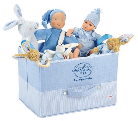 Käthe Kruse Puppenkiste blau