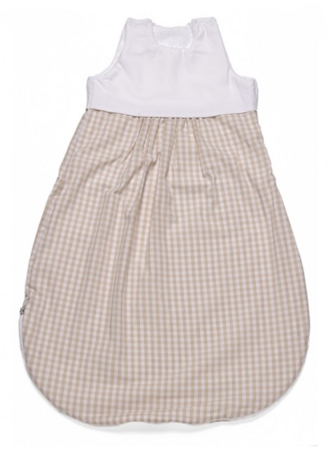 Sack kariert beige